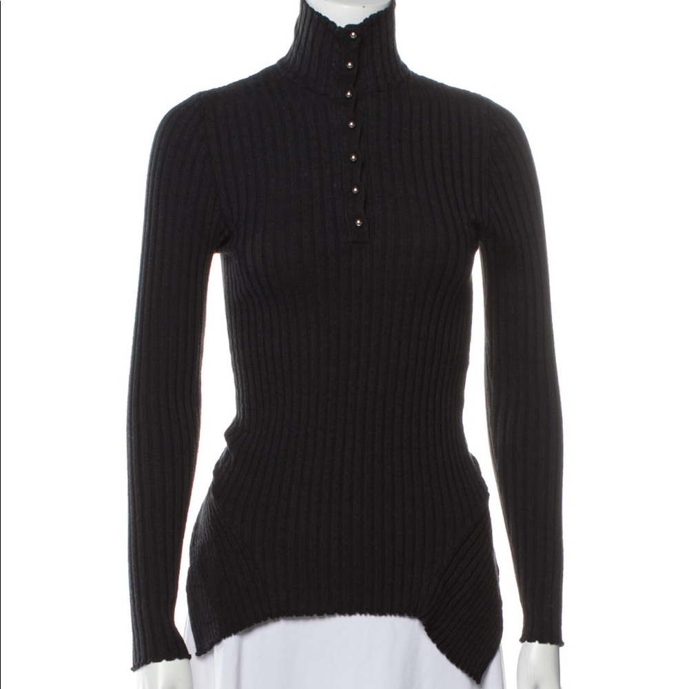 Stella McCartney Mock Neck Long Sleeve Top